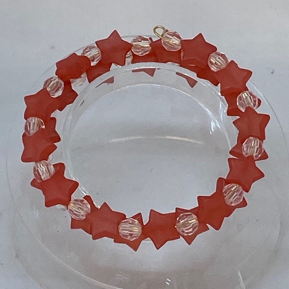 Handmade Star Beaded Wrap Around Bracelets, Wrap Bracelet, Memory Wire Bracelet - Picture 11 of 16